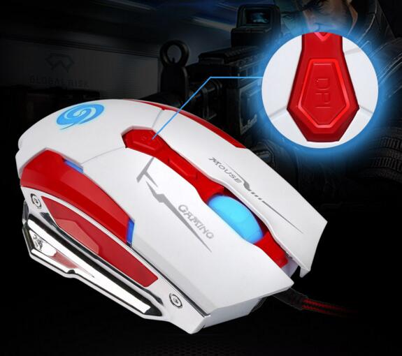 Super cool 4000DPI 7 keys usb wired gaming mouse